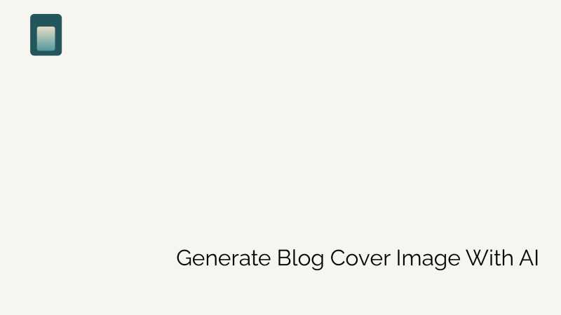 How to Generate Blog Cover Image With AI?